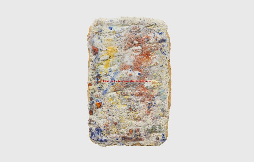 Spring Liegi#2, 2016
Sands, silice, pigments, oxids
27 x 20 x 3 cm.